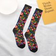 thumbnail image 5 of Salouo Colorful Floral Embroidery Mexican Print Women's Men's Ankle Socks 1-pack Casual Athletic Socks for Unisex Adult Moisture-Wicking Socks for Daily Wear/Running/Sport, 5 of 8