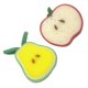 thumbnail image 5 of GOOHOCHY 2 piezas de cepillos de ducha creativos con forma de fruta Esponja Bola de baño para niños Esponjas de baño suaves y suaves Esponjas para el cuerpo (manzana + pera), 5 of 7