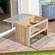 Wooden Hamster Cage 2 Levels Small Animals