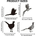 thumbnail image 2 of 7 Styles Bird Stencils 11.8×11.8inch Wild Pheasant Bird Stencil with Paint Brush Flying Pheasant Silhouette Footprint Template for Wood Canvas Floor Wall Furniture, 2 of 9