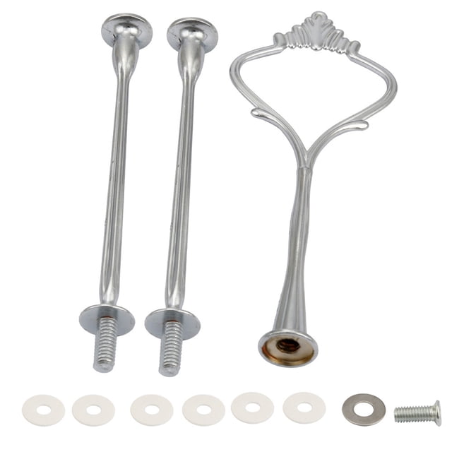 3 Tier Cake Cupcake Plate Stand Handle Hardware Fitting Holder