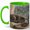 Green, variant on Sleeping Cat Window 11oz Ceramic Mug, Pet Memory Coffee Cup