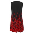 thumbnail image 3 of Jophufed Summer Spring Dresses for Women 2022 Cute Cold Shoulder Boho Tshirt Dresses A Line Shift Floral Printed Tunic Dress,Sleeveless Beach Short Mini Sundress, 3 of 5