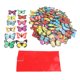 thumbnail image 1 of 200 Uds. Calcomanías de pared de mariposas de 7cm PVC 3D mariposas pegatinas de pared removibles para Mural para decoración de hogar, habitación, dormitorio y fiesta, 1 of 10