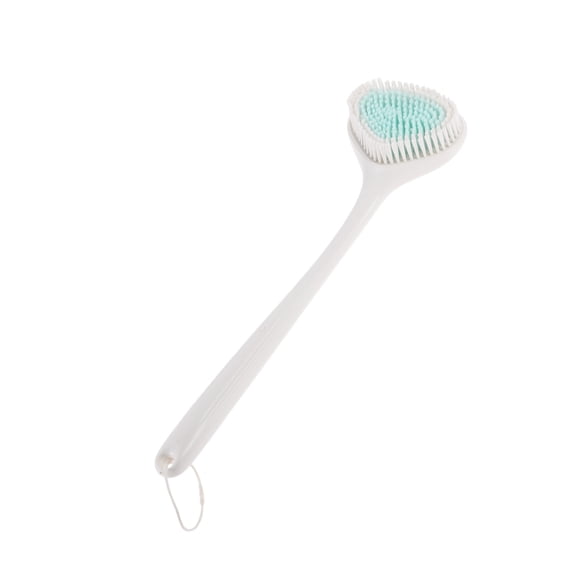 Unique Bargains 1pc Long Handle Bath Brush Body Scrubber White