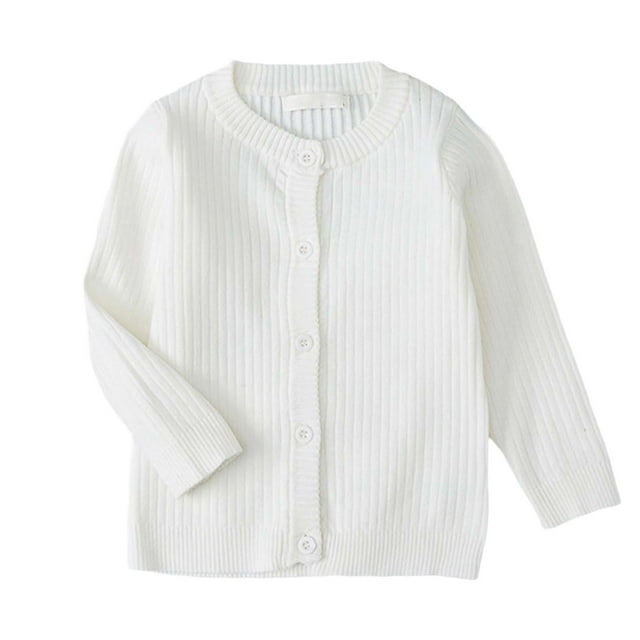 Liyamei Children's Solid Color Striped Knitting Cardigan Coat Sweater For Boys Girls And Babies,Baby Cardigan With Round Neck Knitting