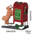 thumbnail image 3 of Uutvmp Christmas Village Accessories Ornaments, Resin Puppy Letters to Santa Mailbox, Christmas Village Sets Decoration for Xmas Festival Holiday, 3 of 12