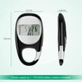 thumbnail image 7 of Pedometer for Walking, Portable Walking Pedometer 3D Step Counter, Simple Electronic Steps Tracker with Carabiner, 7 of 7
