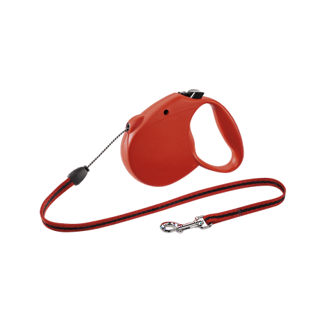 - flexi Retractable Dog Leash (Cord), 16 ft, Small, Red