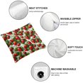 thumbnail image 6 of Farm Fruits Red Strawberry Outdoor Pillow Covers Set of 2, Decorative Throw Pillow Case, Wooden Texture Linen Soft Cozy Cushion Pillowcases, 6 of 7