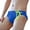 Blue, variant on Jamicy Mens Swimwear 2025 New Summer Wear Men Fashion Casual Swim Thongs Mens Swim Briefs Pouch Pad Bulge Beach Volleyball Sunbathing Surfing