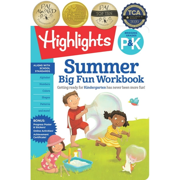 Highlights Summer Learning Summer Big Fun Workbook Bridging Grades P K Paperback Walmart Com Walmart Com