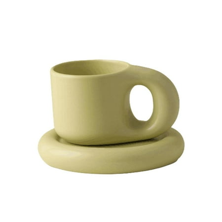 

Ceramic Coffee Mug Cup with Handle High Capacity Couple Mugs Ceramic Fat Mug