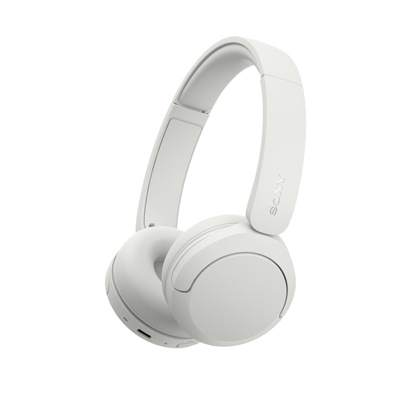 Sony WH-CH535 Wireless On-Ear Bluetooth Headphones with Microphone, White