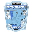 thumbnail image 2 of Men's Pokemon Squirtle Metallic Badge  Graphic Tee White Large, 2 of 5