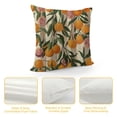 thumbnail image 4 of Chilfamy Oranges Leaves Pillow Covers for Couch Sofa Indoor Outdoor Pillow Case Throw Pillow Cover 1PC 20x20in, 4 of 5