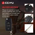 thumbnail image 5 of CCIYU X 1 Flip Key Fob with Key Blade (SHELL CASE) 4 buttons Replacement for 97 98 99 00 01 02 03 04 05 for Audi A4 A6 A8 S4 S8 TT Series with FCC 4D0837231E Fits select: 2005 AUDI A4 3.2 QUATTRO, 5 of 7