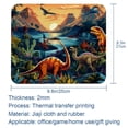 thumbnail image 5 of Dinosaur Square Desk Pad Mouse Mat Gaming Mousepad, 8.3x9.8 Inch, Non-Slip Rubber Bottom, Printed, Suitable for Office and Gaming, 5 of 6