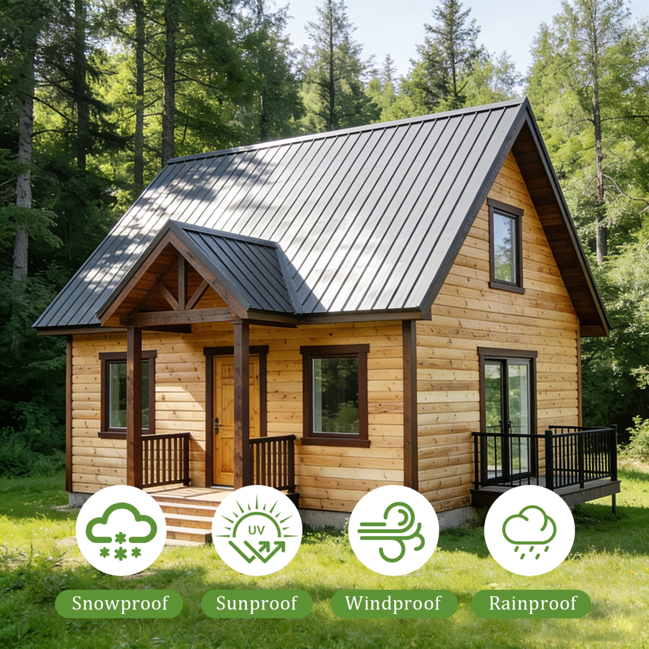 Noble House 10 Pack Corrugated Galvanized Steel Roof Panels, 61.02" x 18.9" Roofing Sheets, Gray