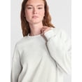thumbnail image 4 of No Boundaries Pullover Crewneck Sleep Top with Long Sleeves, Women's XXS-3X, 4 of 5