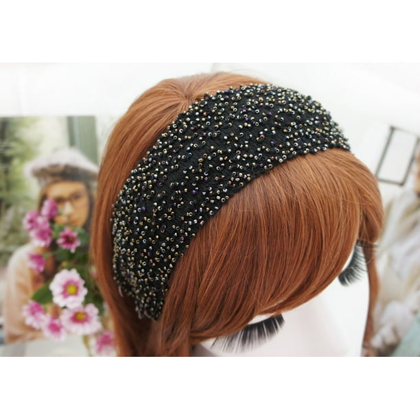 2PCs Wide Hard Headbands, Fashion Vintage Handmade Hair Band Woven Retro  Fabric Knited Headwrap for Women Girl Hair Accessories