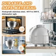 thumbnail image 5 of Teupoa 5QT Stainless Steel Mixer Bowl with Handle for KitchenAid Tilt-Head Stand Mixer, Compatible with Tilt-Head 4.5–5 Qt Models – Fits K45, K45SS, KSM75, KSM150, KSM95, 5 of 8