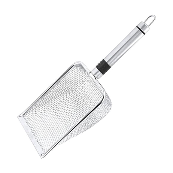 Pekkaxy Stainless Steel Cat Litter Shovel, Deep Scoop Cleaner for Cats, Durable Pet Litter Scoop, Ergonomic Handle, Easy Cleaning for Home or Multi-Cat Use