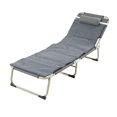thumbnail image 4 of Lit Pliant pour une Personne, Forte Capacité de Charge, Chaise Longue Inclinable, Camping, Bureau, Extérieur, 4 of 7