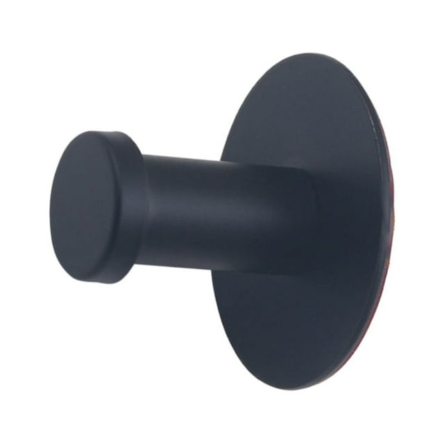Multi-functional Stainless Steel Hook Practical And Space-saving Wall Hook For Bathroom Kitchen And Living Room black 40mm 1Set