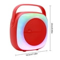 thumbnail image 5 of 6.5" Portable Mini Bluetooth Speaker Sports Stereo Lightweight Desktop RGB Lights TWS FM USB Red, 5 of 9