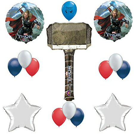 Thor Hammer Birthday Party Supplies Balloon Decoration Kit