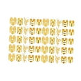 thumbnail image 4 of Pinzas para trenzas, cuentas para rastas, anillos ajustables para el cabello, accesorios para rastas, joyería para trenzas de cabello para carnaval, Oro 50 piezas, 4 of 8