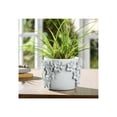 thumbnail image 3 of Ceramic Floral Planter for Home Decor - Decorative Flower Pot for Outdoor and Indoor Plant Styling - Ideal Plant Pot for Entryway Table, Patio Display, and Living Room Decor - 6", White, 3 of 10