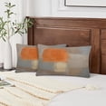 thumbnail image 3 of LALILO Grey and Beige Pillow Covers 12X20, Brown Throw Pillow Covers for Couch Sofa Bedroom 2Pcs, 3 of 5