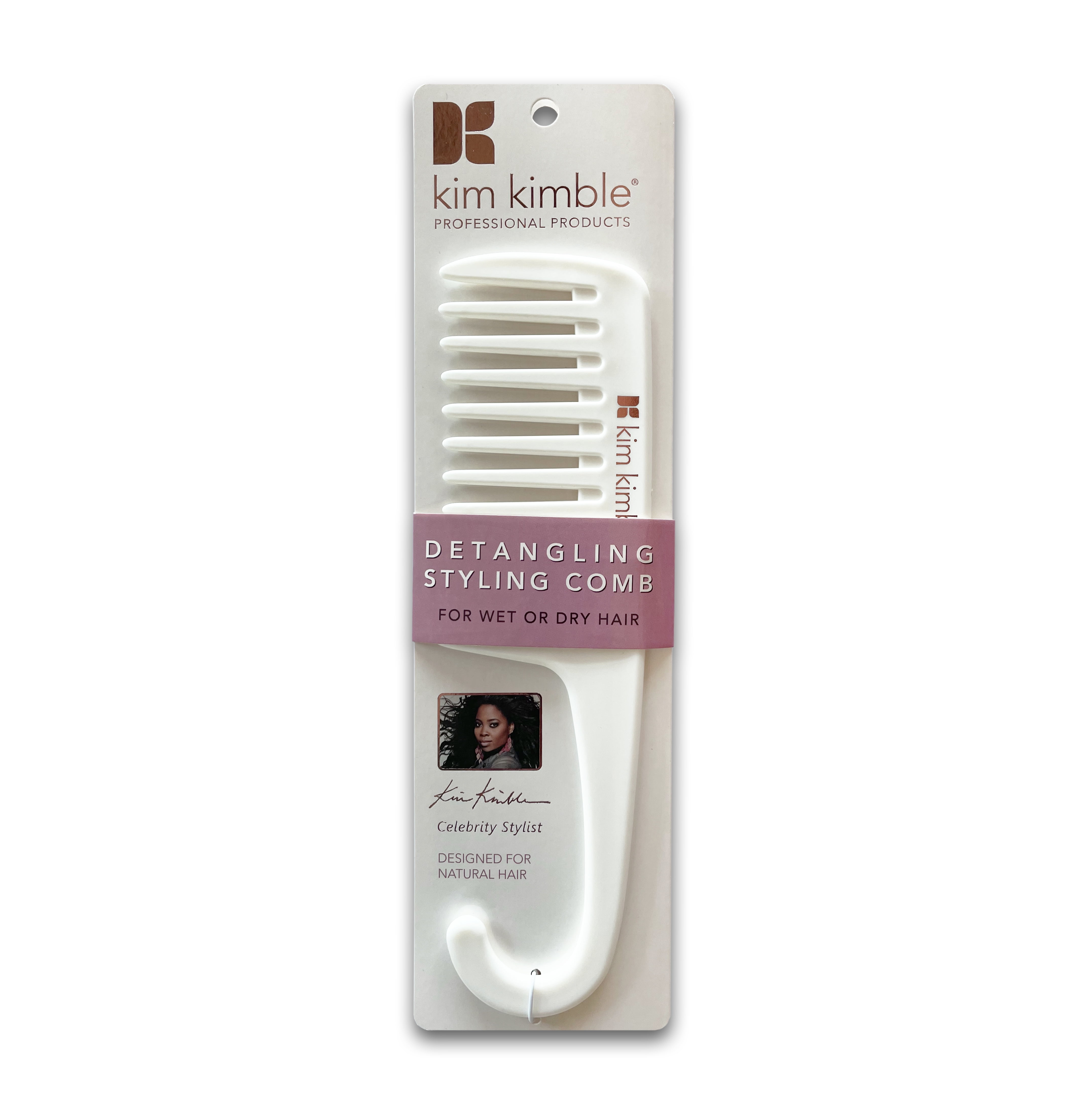 Kim Kimble Detangling Styling Comb For Wet or Dry hair