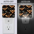 thumbnail image 2 of Halloween bats LED Square Night Lights - Stylish and Functional Nightlight for Better Sleep - Energy Saving Plug-in Wall Light with Auto Sensor, 2 of 6
