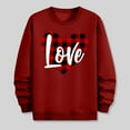 thumbnail image 5 of PNTUTB Men's Casual Long Sleeve Crew Neck Fashion Valentine's Day Print Loose Comfortable Pullover Sweatshirts, 5 of 6