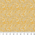thumbnail image 2 of David Textiles Morning Bloom Swirly Floral Gold Cotton 1 Yard Fabric Cut, 2 of 7