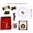thumbnail image 3 of PSVFUJZ 3D Fabric Poke Wreath DIY Kit, Christmas Wreath DIY Kit for Adults, Beginner Friendly Holiday Craft Set, Soft Fabric Handmade Decor for Front Door Wall Window Fireplace Christmas Gift, D, 3 of 6