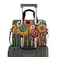 thumbnail image 2 of FORMRS 16" Laptop Bag Carrying Sleeve Case with Handle Travel Shoulder Briefcase, Red Colorful Flowers with Dots, 2 of 8