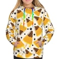 thumbnail image 4 of Hoodies for Women - Papaya ice cream Comfrt Colour Drawstring Women'S Fashion Hoodies & Sweatshirts, Fall Outfits Clothes for Women 2024 Pullover with Kangaroo Pocket, 4 of 7