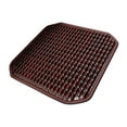 thumbnail image 1 of Funda de asiento con cuentas de madera, alfombrilla refrescante para coche, 41 cm x 41 cm, versátil y cómoda. rojo, 1 of 7