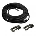 thumbnail image 2 of Elastic No Need Tie Shoe Laces Tie of Less Shoe Laces for Climbing Biking Walkin Black Lace Black, 2 of 8