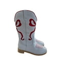 thumbnail image 4 of Girls embroidered bow western cowboy boots Pink 10 toddler, 4 of 14