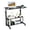 Black, variant on Hassch Rolling Laptop Desk with Power Outlets and USB Ports, 26.4"-41.5" Height Adjustable Computer Workstation with Storage Shelves and Side Hooks for Study and Office, Vintage Brown