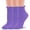 Purple, variant on TZYDMN Womens Ankle Socks Super Soft Combed Cotton Mid-Calf Socks, Light Blue 3 Pairs