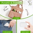 thumbnail image 4 of 2 Pieces Pill Organizer Reusable Pocket Pill Case Portable Open Pill Pouch Silicone Small Pill Box Pill Container Pill Holder Pill Bags Organizing Medication, Vitamins, and Tablets for Travel (White), 4 of 5