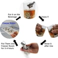 thumbnail image 5 of 6PCS Stainless Steel Whiskey Stones Gift Set, Reusable Cooling Whisky Rocks, Metal Ice Cubes Beverage Chilling Stones, Wine Cooler with Ice Tong (Gold Set), 5 of 5