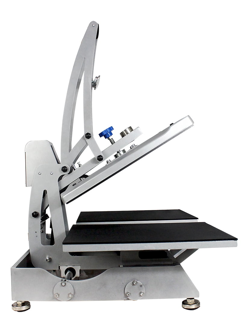 INTBUYING 15x15in Flat Heat Press Machine Double Station Magnetic Heat Sublimation Transfer Cloth Bag Printing