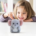 thumbnail image 5 of Soft Plush Elephant Stuffed Animal, Cute Cuddle Companion Doll, Easter Toys, Adorable Elephant Toy for Home Table Decoration, Ideal Gift for Birthday and Cozy Sleeping Toy, 5.9in/15cm, F, 5 of 6
